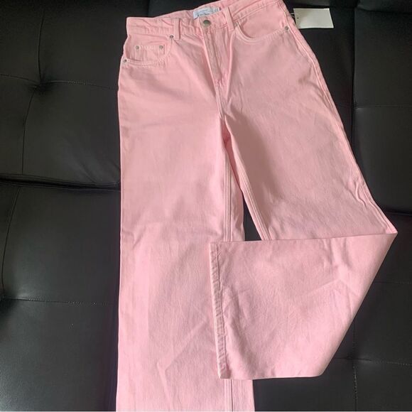 & OTHER STORIES WIDE LEG JEANS PINK - Picture 11 of 15